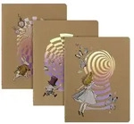 Moleskine Alice im Wunderland Cahier XL (3er-Set) liniert weicher Einband / Moleskine