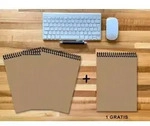 A 4 Notizblock - Set 3+1 gratis Luxury 80 Seiten MUSKAT Designerecycling blanko...