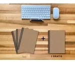 A 5 Notizbuch - Set 3+1 gratis Luxury 80 Seiten MUSKAT Designerecycling kariert