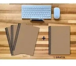 A 4 Notizbuch - Set 3+1 gratis Luxury 80 Seiten MUSKAT Designerecycling kariert...