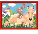 CreArt Malen nach Zahlen Kinder - Fohlen und Welpe / Ravensburger Spieleverlag /