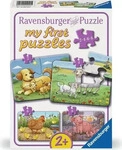 Ravensburger Spieleverlag Kinderpuzzle 2 4 6 8 Teile - Kleine Bauernhoftiere