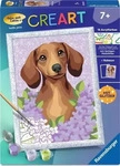 Ravensburger Spieleverlag CreArt Malen nach Zahlen Kinder - Dackel Lilac