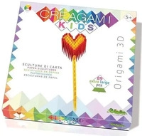 CreativaMente Creagami - Origami 3D KIDS Herz 89 Teile