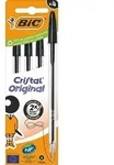 BIC Kugelschreiber Cristal Original 0.4mm schwarz 4er Set