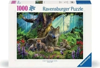 Ravensburger Spieleverlag Erwachsenenpuzzle 1000 Teile - W&ouml;lfe im Wald