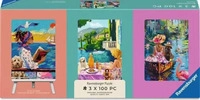 Ravensburger Spieleverlag Minipuzzle-Trio 100 Teile - Mit Hund auf Reisen