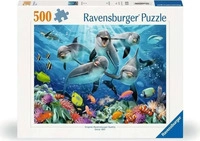 Ravensburger Spieleverlag Erwachsenenpuzzle 500 Teile - Delfine im Korallenriff