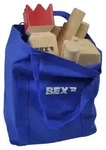 KUBB Original mit rotem K&ouml;nig: Premium Wikingerspiel von BEX aus Gummibaumholz...