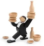 Don't tip the waiter (Spiel) von Chris Collicott / Kikkerland Europe / Spiel