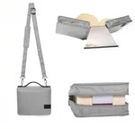 Sch&ouml;nfelderSkin (Nylon-Leder) silverstone (steingrau) mit Alu-Buchst&uuml;tze / Barth &