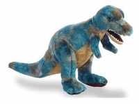 Aurora 32116 - Dinosaurier T-Rex stehend blau/braun Plüsch 36 cm
