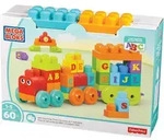 Mega Bloks - ABC Lernzug (60 Teile) Steck-Bausteine Baukl&ouml;tze Lernspielzeug / Mattel