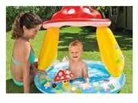Intex BabyPool ''Mushroom'' mit Sonnenschutz Wasserbedarf ca 45l aufblasbarer Boden