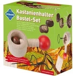 PEBARO Set Kastanienbohrer 3 - Kastanienhalter Bastel-Set mit Halter und Nagelbohrer