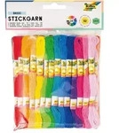 Folia Stickgarn BASIC 52 Docken je 8m in 26 Farben / Folia / Spiel