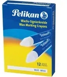 Pelikan Wachs-Signierkreide f&uuml;r glatte Untergr&uuml;nde 12er Set Wei&szlig; / Pelikan