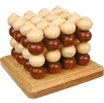 small foot 4462 - Vier in einer Reihe 3D Holz 13x13x10cm / Legler / Spiel