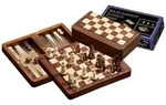 Philos 2517 - Schach Backgammon Dame Set Reise Feld 18 mm magnetisch / Philos / Spiel