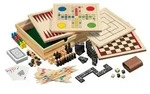 Philos 3099 - Spielesammlung 10 klein Spieleklassiker mit Zubeh&ouml;r Holz / Philos /