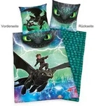 Dragons 4426223050 - Bettw&auml;sche 80x80 cm + 135x200 cm 100% Baumwolle / Herding /