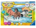 Ravensburger Malen nach Zahlen 28492 - Stolze Wildpferde - Kinder ab 9 Jahren /