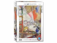 Eurographics 6000-0853 - Paris vom Fenster aus von Marc Chagall Puzzle 1.000 Teile