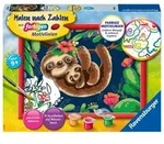 Ravensburger Malen nach Zahlen 28698 - Niedliche Faultiere - Kinder ab 9 Jahren /