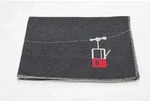 Fussenegger Designer-Flanelldecke - 'Gondel' anthrazit 140/200 cm / David Fussenegger