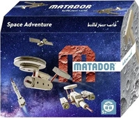 MATADOR 11518 - Space Adventure Baukasten Weltraum Holz 42 Teile