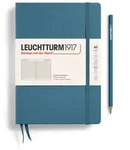 Notizbuch Medium (A5) Hardcover 251 nummerierte Seiten Stone Blue liniert /