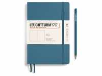 Notizbuch Medium (A5) Softcover 123 nummerierte Seiten Stone Blue blanko