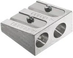 Faber-Castell Metall-Doppelanspitzer f&uuml;r Farb und Kreidestifte / Faber-Castell