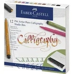 Faber-Castell Tuschestift Pitt Artist Pen Calligraphy Studio 12er Atelierbox /