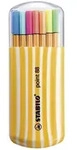 STABILO Fineliner Fineliner point 88 20er Set Zebrui inkl. 5 Neonfarben