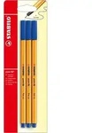 STABILO Fineliner point 88 blau 3er Set / STABILO