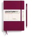 Notizbuch Medium (A5) Hardcover 251 nummerierte Seiten Port Red Blanko /