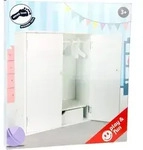 Small foot 11213 - Puppenschrank wei&szlig; Holz H&ouml;he: 50cm / Legler / Spiel