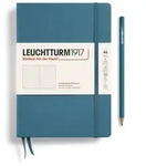 Notizbuch Medium (A5) Hardcover 251 nummerierte Seiten Stone Blue dotted /