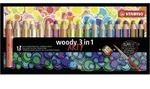 STABILO Buntstifte woody 3in1 ARTY 18er Set mit Pinsel und Spitzer / Stabilo / Bei