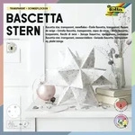 Folia Bascetta-Stern TRANSPARENT 115g/m2 20x20cm 32 Blatt Schneeflocken / Folia