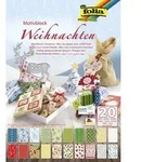 Folia Motivkartonblock WEIHNACHTEN III 24x34cm 20 Blatt / Folia