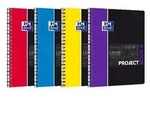 OXFORD Studium A4+ Polypropylen doppelspiralgebundenes Projectbook 5 mm kariert 100