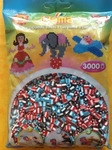 Hama 201-91 - DIY B&uuml;gelperlen Midi 5+ ca. 3000 St&uuml;ck Mix 91 gestreift