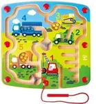 Hape - Baufahrzeuge- Labyrinth / Toynamics / Spiel