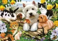 Ravensburger Puzzle - Fr&ouml;hlicheTierfreundschaft 300 XXL-Teile