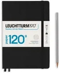 Notizbuch Medium (A5) EDITION 120 Hardcover 203 nummerierte Seiten Schwarz...