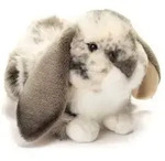 Teddy-Hermann - Hase sitzend grau wei&szlig; gescheckt 30 cm / Teddy-Hermann / Spiel