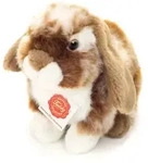 Teddy-Hermann - Hase sitzend dunkelbraun/wei&szlig; gescheckt 20 cm / Teddy-Hermann /