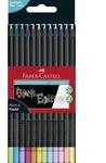 Faber-Castell Buntstifte Black Edition Neon + Pastell 12er Set / Faber-Castell / Bei